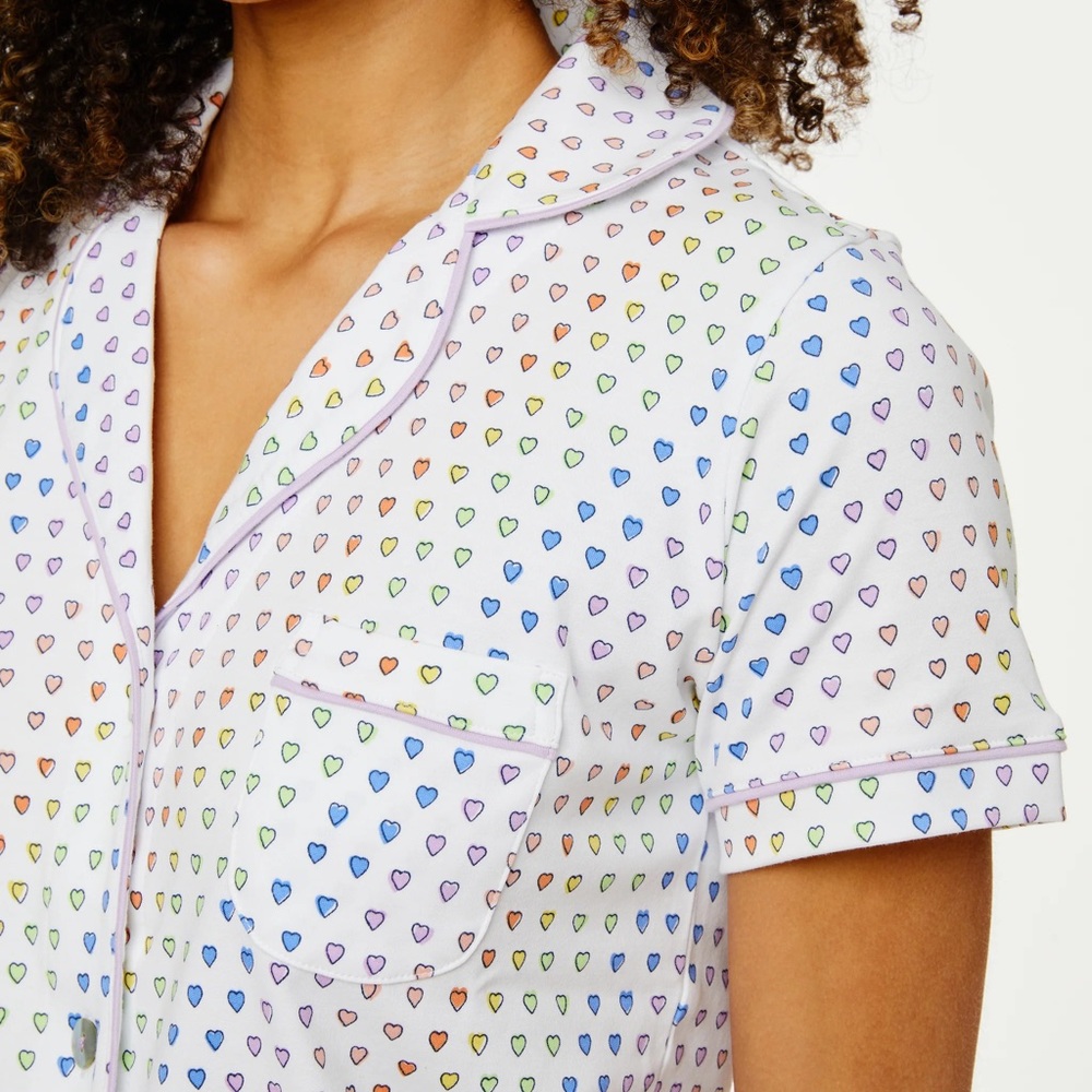 Roller Rabbit Disco Hearts Polo Pajamas
